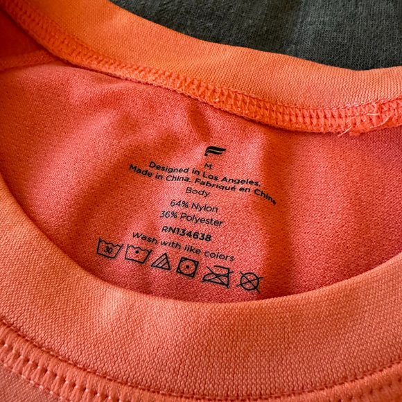 Fabletics Mens - The Training Day Tee - Medium - Coral Color - Picture 2 of 2